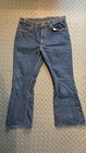 Vtg Levi s 646  0217 Indigo  Jeans Big E 42 Talon Bell  Bottom Flare 70s 33x27 