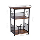 Record Player Stand  3-tier Record Player Table  Vinyl Record Storage With Ex   