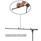 Rockville Rvmic1 V2 Pro Tripod Microphone Stand Telescopic Mic Boom metal Joints