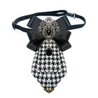 Men Bow Tie Rhinestone Crystal Satin Tied Necktie Formal Wedding Party Groom