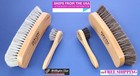 Large Shoe Brush Kit Shine Brush Shoe Polish Applicator 100  Horsehair Brush 