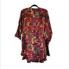 Victoria Secret Women s Gold Label Floral Night Vintage Dress Robe 2 Pieces Sz M