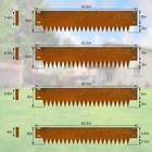 6-packs Corten Steel Edgings For Landscaping Metal Steel Garden Edgings For Yard