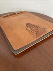 Vintage Leather Embossed Horse Western Scrapbook Photo Album 1950s