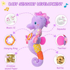Baby Girl Toys 0-6 Months musical Stuffed Animal Plush Toy With Rattle soft Newb