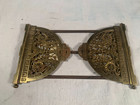 Antique Art Nouveau Ornate Expandable Book Rack As Found