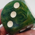 Vintage Catalin Cubes Green Vortex Marble Bakelite Large Block 4 8cm-1 89in 138g