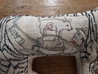 Coral   Tusk Embroidered The Hungry Tiger Mini Pillow plush Doll Very Rare 
