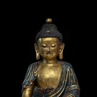 Golden Cloisonn   Buddha Bronze Statue     50 Cm     China     German Collection
