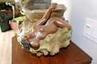 Rare Original Art Nouveau Antique Multiple Nudes Jardiniere  Emmanuel Villanis 