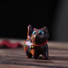 Rainbow Wooden Cat Cat Figurine Statue Sculpture Office Desk Home Decor Gift  