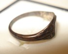 Vintage Sterling Silver 925 Small Decorative Dainty Size 3 Baby Childs Toe Ring