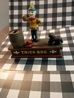 Vintage Cast Iron Mechanical Coin Bank Trick Dog Working Condition