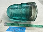 Vintage  b  Teal Aqua Green Glass Insulator Beehive