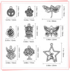 200 Pcs Wholesale Bulk Lots Jewelry Making Charms Mixed Smooth Tibetan Silver Me