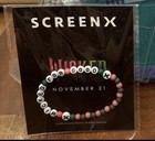 Wicked For Good Screen X Friendship Bracelet 2025 Pink Green Beaded Promo Regal