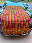 Vintage Ghanaian Kente Cloth Traditional Handwoven Fabric 72x44  aa 