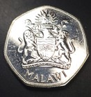 2015 Malawi 5 Kwacha Coin Purple Heron Standing In Waterside Cattails Wildlife