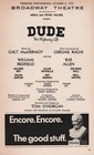 Tom O horgan  signed   dude  Gerome Ragni   Galt Macdermot 1972 Flop Playbill