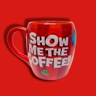 Show Me The Coffee  Red Ceramic Coffee Mug  Rare  New 