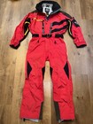 Helly Hansen Ski Suit One Piece Snowsuit Snow Bib Equipe Jumpsuit Vtg Men Medium
