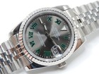 New Gray Sunburst Seiko Wimbledon Dial hands Datejust Style Nh35   4r35 Movement