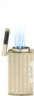 Ever Tech Quad Flame Cigar Torch Lighter With Cigar Punch Cutter Gunmetal Color