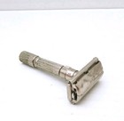 Vintage 1959 Gillette E4 Fatboy Adjustable 1-9 Double Edge Safety Razor   flaws 