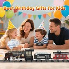 Jq Juqu Remote Control Train Set For Kids Ages 312  Electric Steam Toy Train    