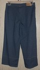 Excellent Womens Reebok Navy Blue Pinstripe Knit Capris   Size S  4 6 