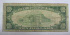1929  10 National Currency Jersey City Nj Charter  1182 Mid-range Serial Number