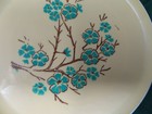 4 Pc White Blue Flower Plastic Vtg Toy Child Dish Tea Set Lot 6  Plates