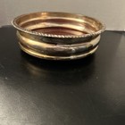 Antique English Georgian Style Silver-plated Wine Bottle Coaster     Gadroon Rim  