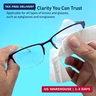 Flents Wipe  n Clear Lens Wipes  100 Count  Pre-moistened Eyeglass Cleaner  Stre