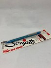 Vintage Scripto Ultra Thin Lead Blue Barrel Pencil Pushpoint 0 7mm Hb Lead P679