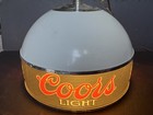 Vintage Coors Light Beer Hanging Bar Lamp On Chain Free Shipping