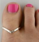 Real 925 Silver Adjustable Beautiful Women s Gift Solid Metal Thumb Big Toe Ring