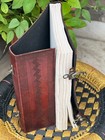 Extra Large 600 Page Antique Crow With Stone Leather Journal Unlined Nature Gift