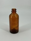 Vintage Brown Glass Bottle 4 5  Tall