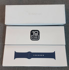 Apple Watch Series 10 46mm Gps Silver Case W Denim Sport Band M l  mwwm3lw a 