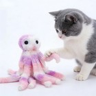 Octopus Plush Cat Toy Interactive Chew Teeth Cleaning Toy