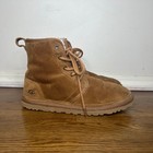 Ugg Neumel Chestnut Suede Lace Up Sheepskin Lined Chukka Boots 1016472 Mens 8