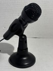 Black 3 5mm Male Studio Speech Network Ktv Mini Microphone W Holder