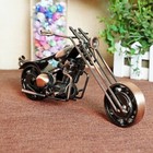 Handmade Metal Motorcycle Sculpture Recycled Art Iron Motorbike Model Collection