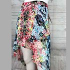 Nwt Joe B By Benbasset Womens Asymmetrical Floral Skirt Mesh Lined Size Small S