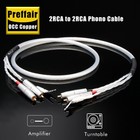 Preffair Turntable Interconnect Occ Silver Plated Cable Gold Platedrca 0 5m-2 0m