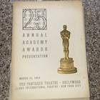 Scarce Original 25th Annual Academy Awards Program 1953 High Noon  ticket Stub