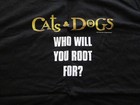 Vintage Cats   Dogs Awesome Cool New Movie Promo T-shirt Adult Xl Short Sleeve