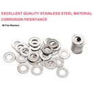 Cseao 100pcs  8 X 7 16  Od 1 0mm Thickness Flat Washers 304 Stainless Steel   18