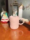 Starbucks Pink Sakura Ceramic Mug     12oz  Adorned W delicate Embossed Patterns